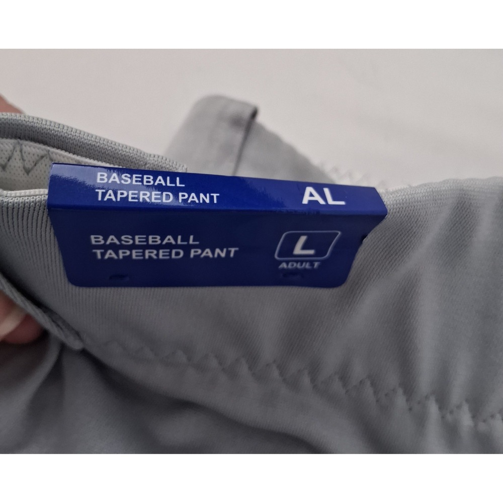 Baseball Tapered Pants Grey Adult Large DBB-SB100A-S01 Mens New - Picture 7 of 13